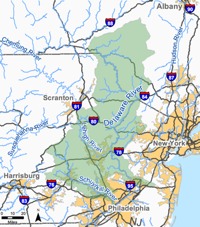 Upper Delaware River Map